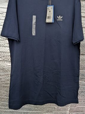 Men's adidas Original Trefoil Essential Tee Night Indigo Size M